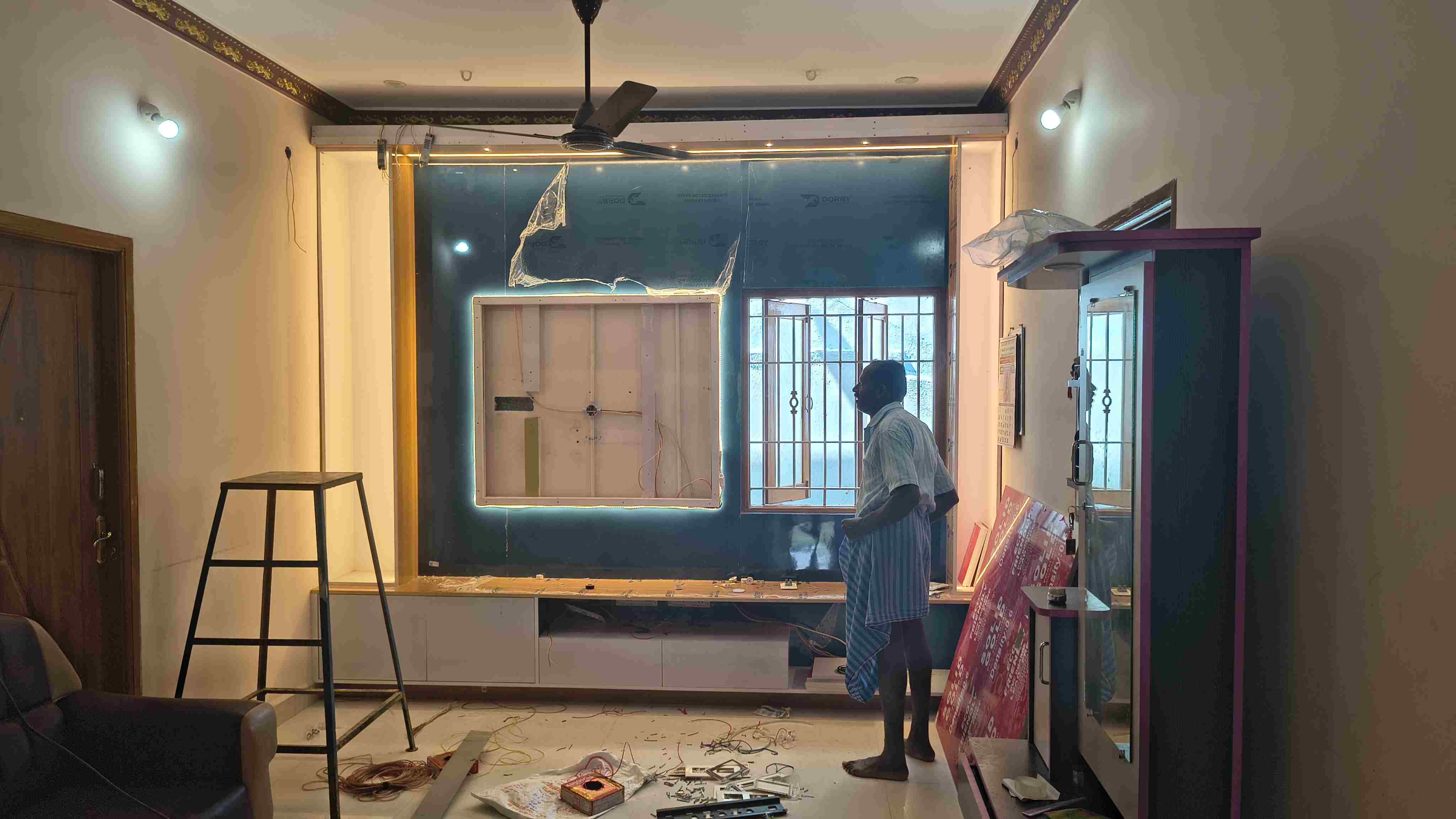Siva Hall and Bedroom interior 1