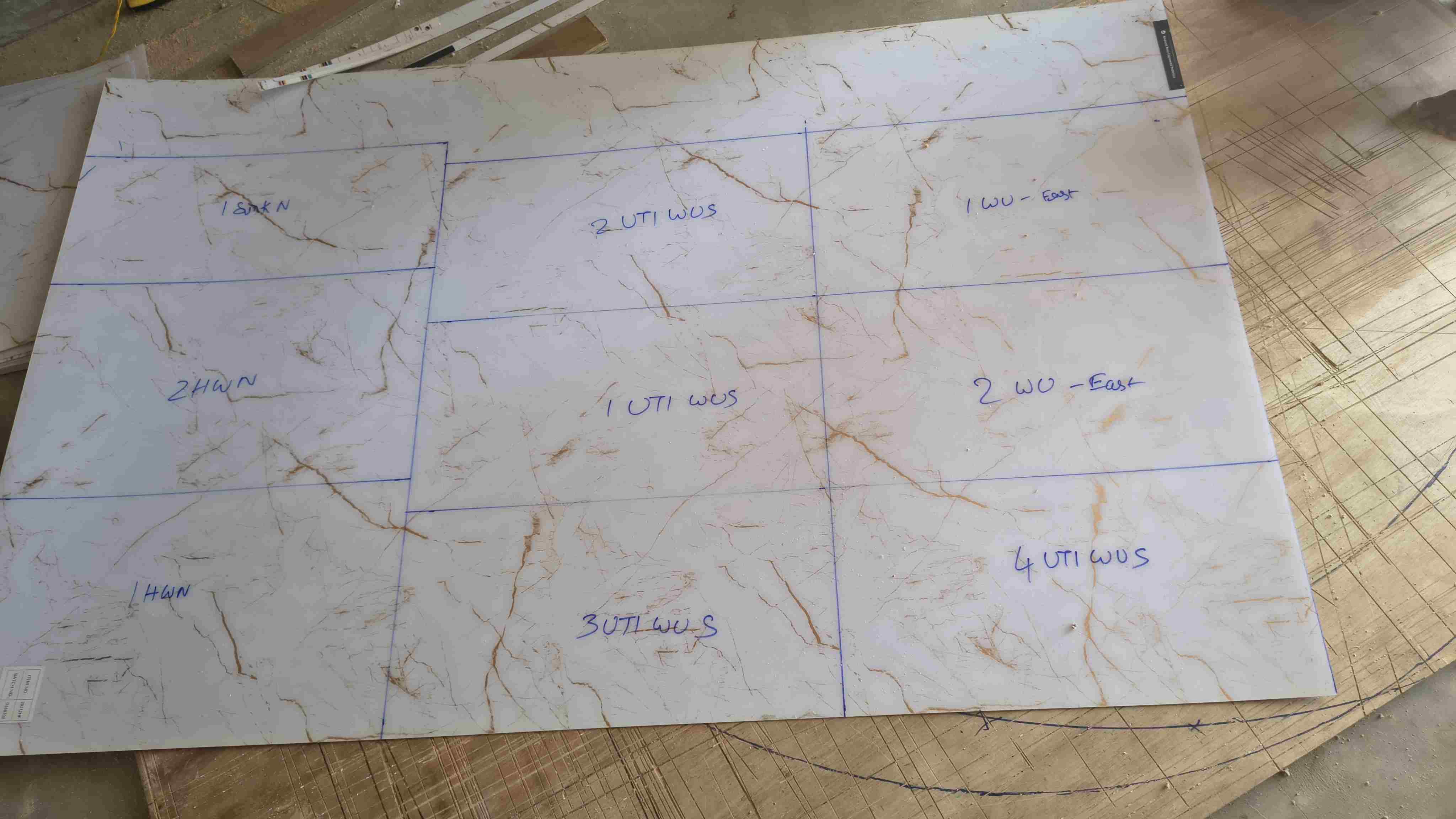 White Gold Acrylic sheet